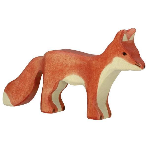 Holztiger - Wooden Animal - Fox, standing - Why and Whale