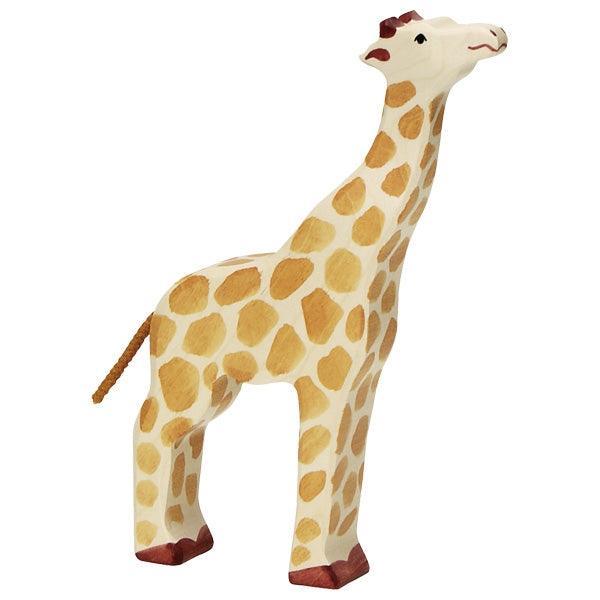 Holztiger - Wooden Animal - Giraffe, head raised, large - Why and Whale