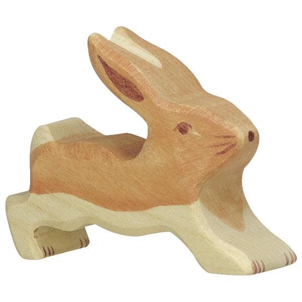 Holztiger - Wooden Animal - Hare, running - Why and Whale