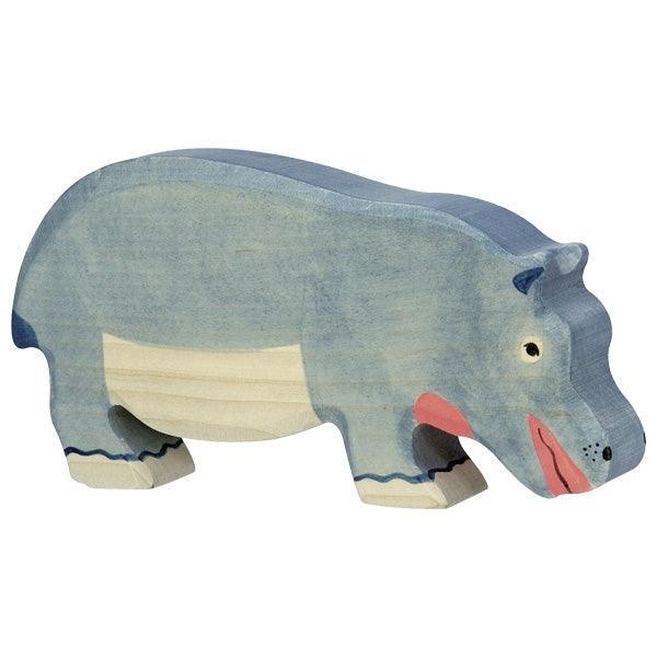 Holztiger - Wooden Animal - Hippopotamus, feeding - Why and Whale