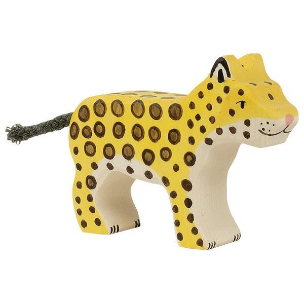 Holztiger - Wooden Animal - Leopard, small - Why and Whale