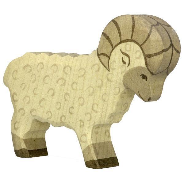 Holztiger - Wooden Animal - Ram - Why and Whale