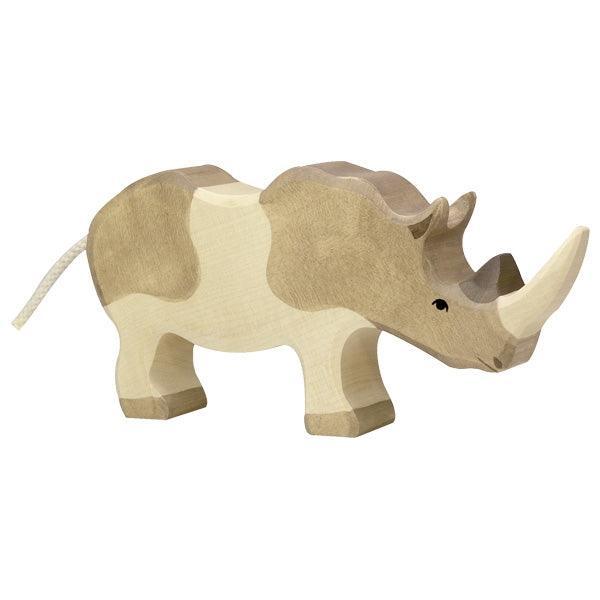Holztiger - Wooden Animal - Rhinoceros - Why and Whale