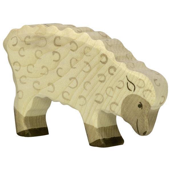Holztiger - Wooden Animal - Sheep, feeding - Why and Whale