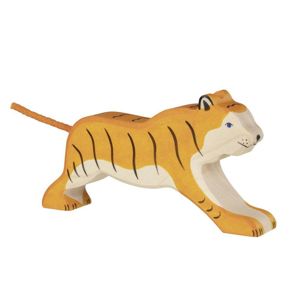 Holztiger - Wooden Animal - Tiger, running - Why and Whale