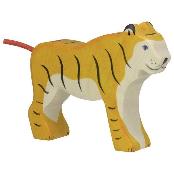Holztiger - Wooden Animal - Tiger, standing - Why and Whale