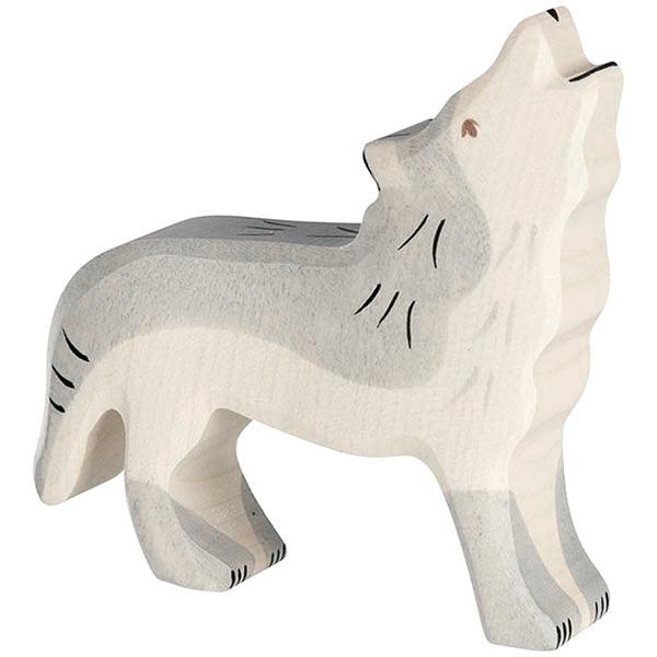 Holztiger - Wooden Animal - Wolf, howling - Why and Whale
