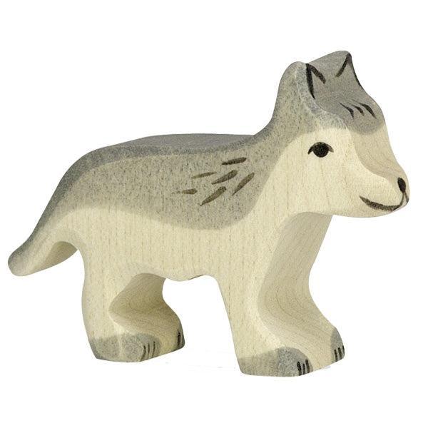 Holztiger - Wooden Animal - Wolf, small - Why and Whale