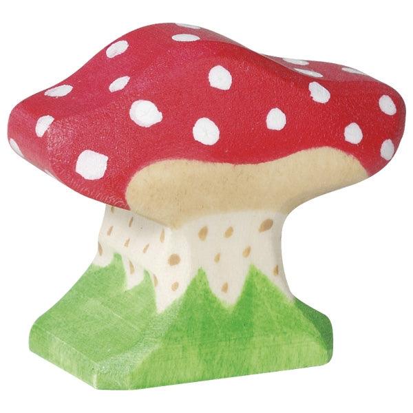 Holztiger - Wooden Figure - Toadstool, small - Why and Whale