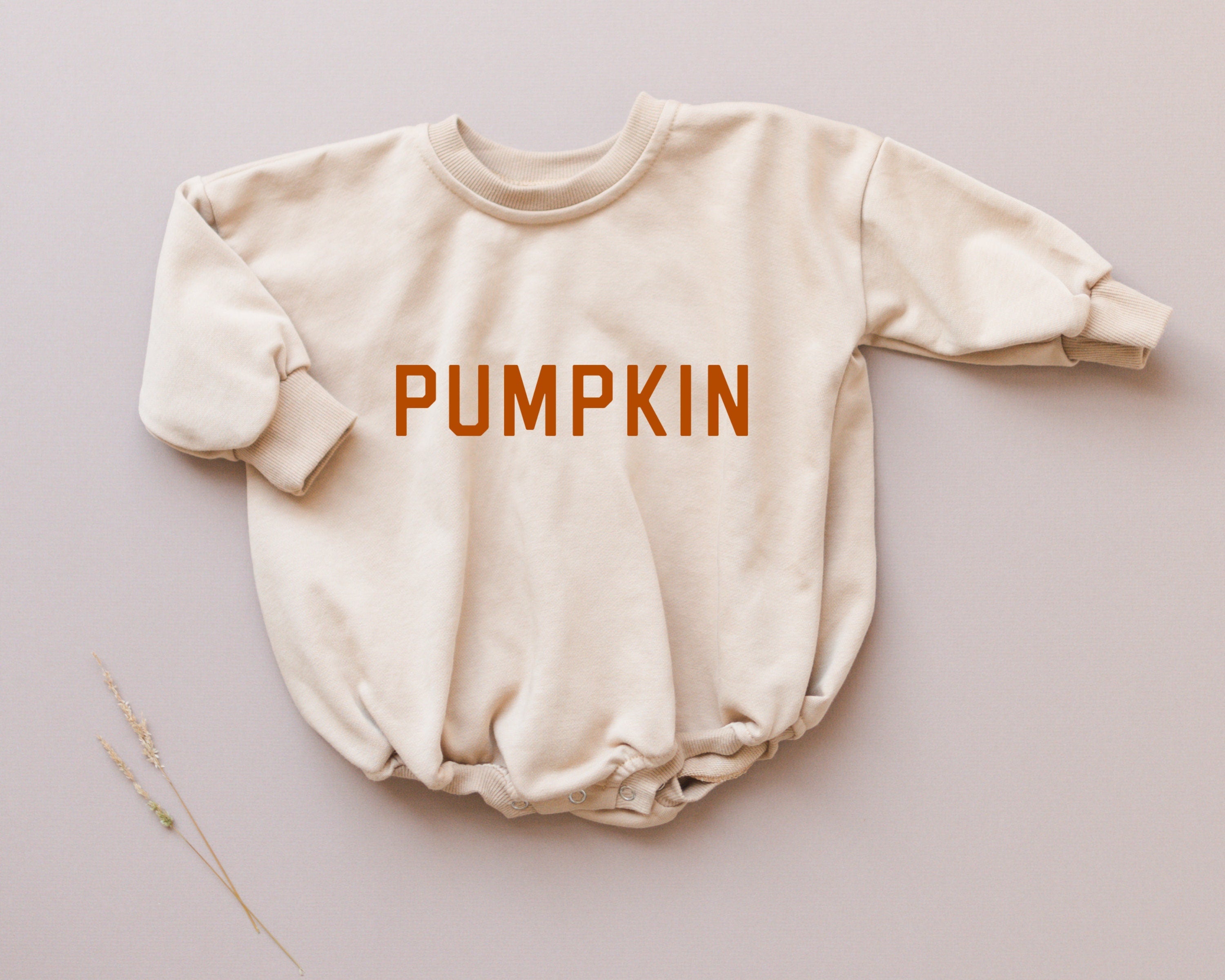 Pumpkin Sweatshirt Romper