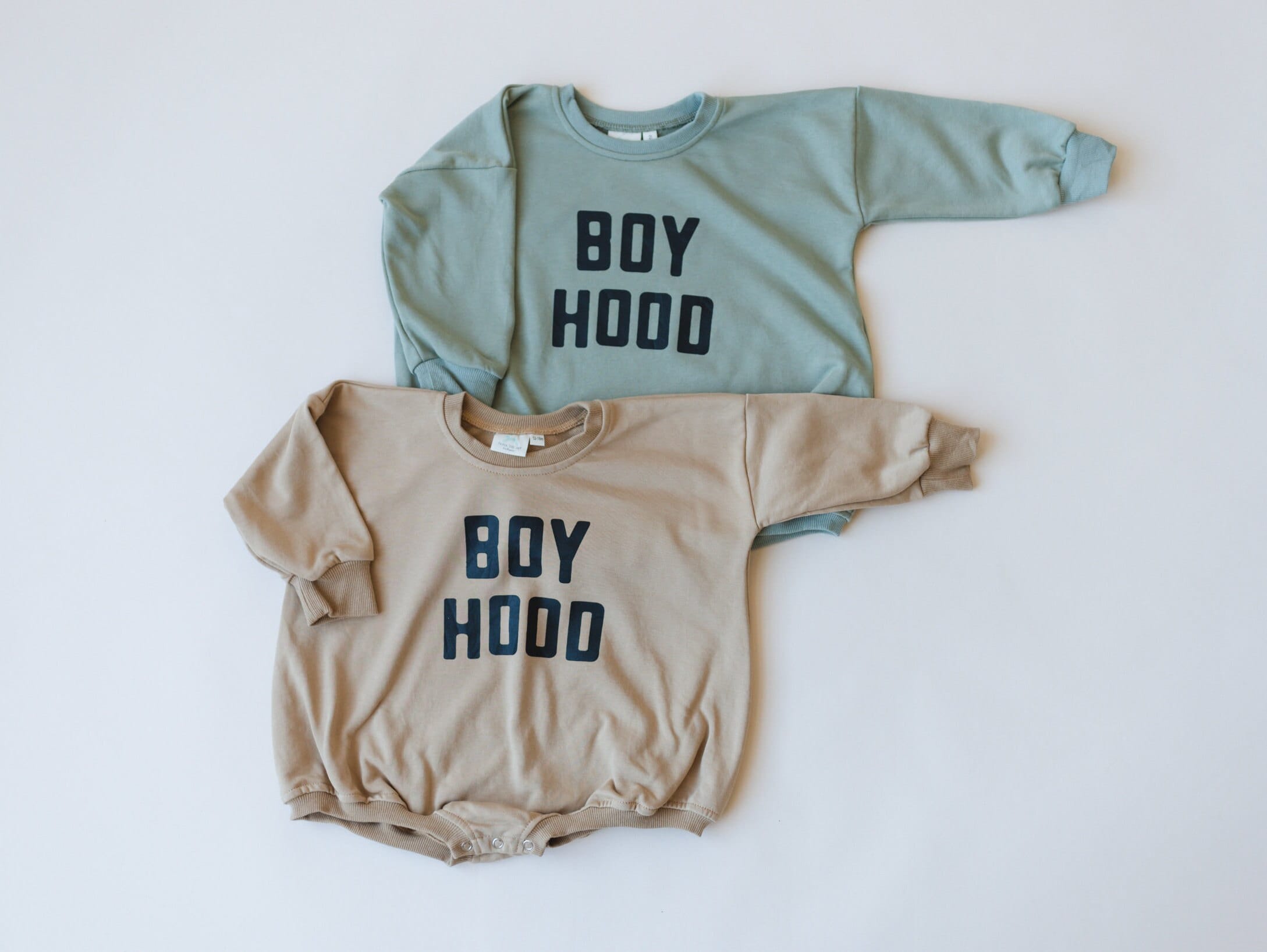 Boy Hood Sweatshirt Romper - more colors