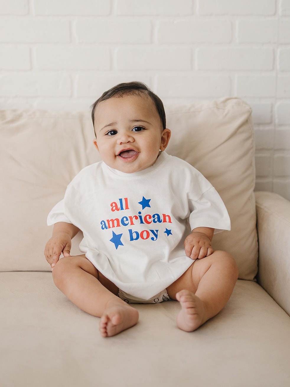 All American Boy T-Shirt Romper