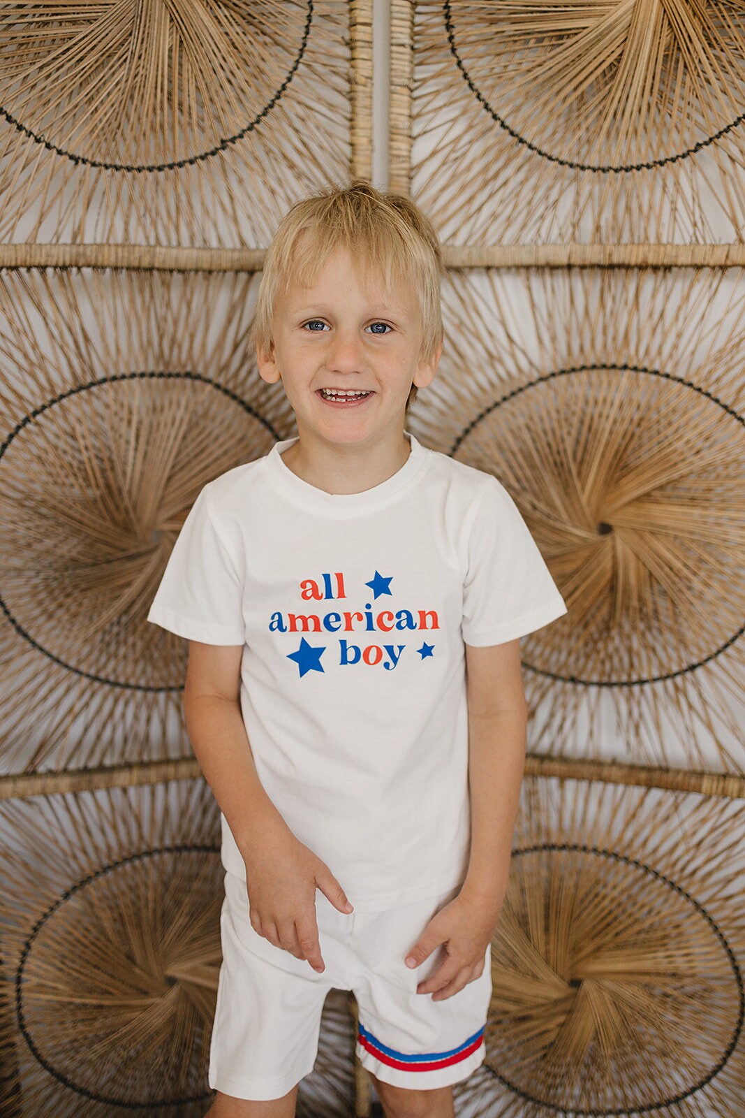 All American Boy T-Shirt - 4th of July Toddler Shirt - 4th of July Outfit - Red, White & Blue Patriotic Shirt - Toddler 4th of July - USA
