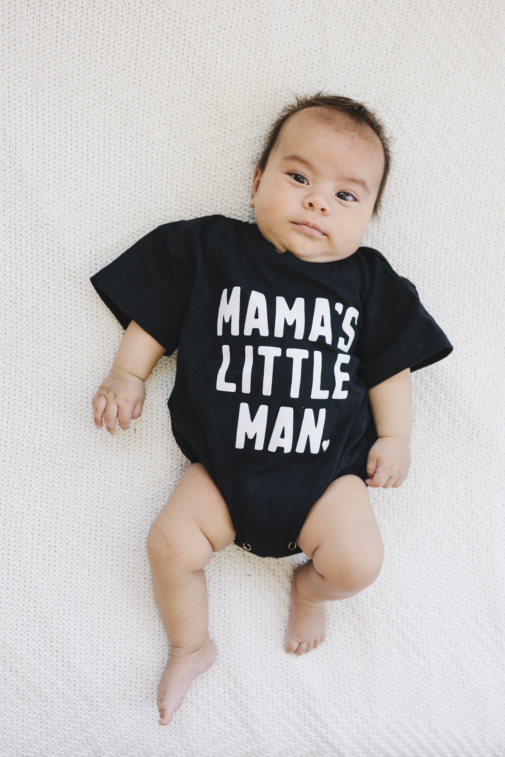 Mama's Little Man T-Shirt Romper - more colors