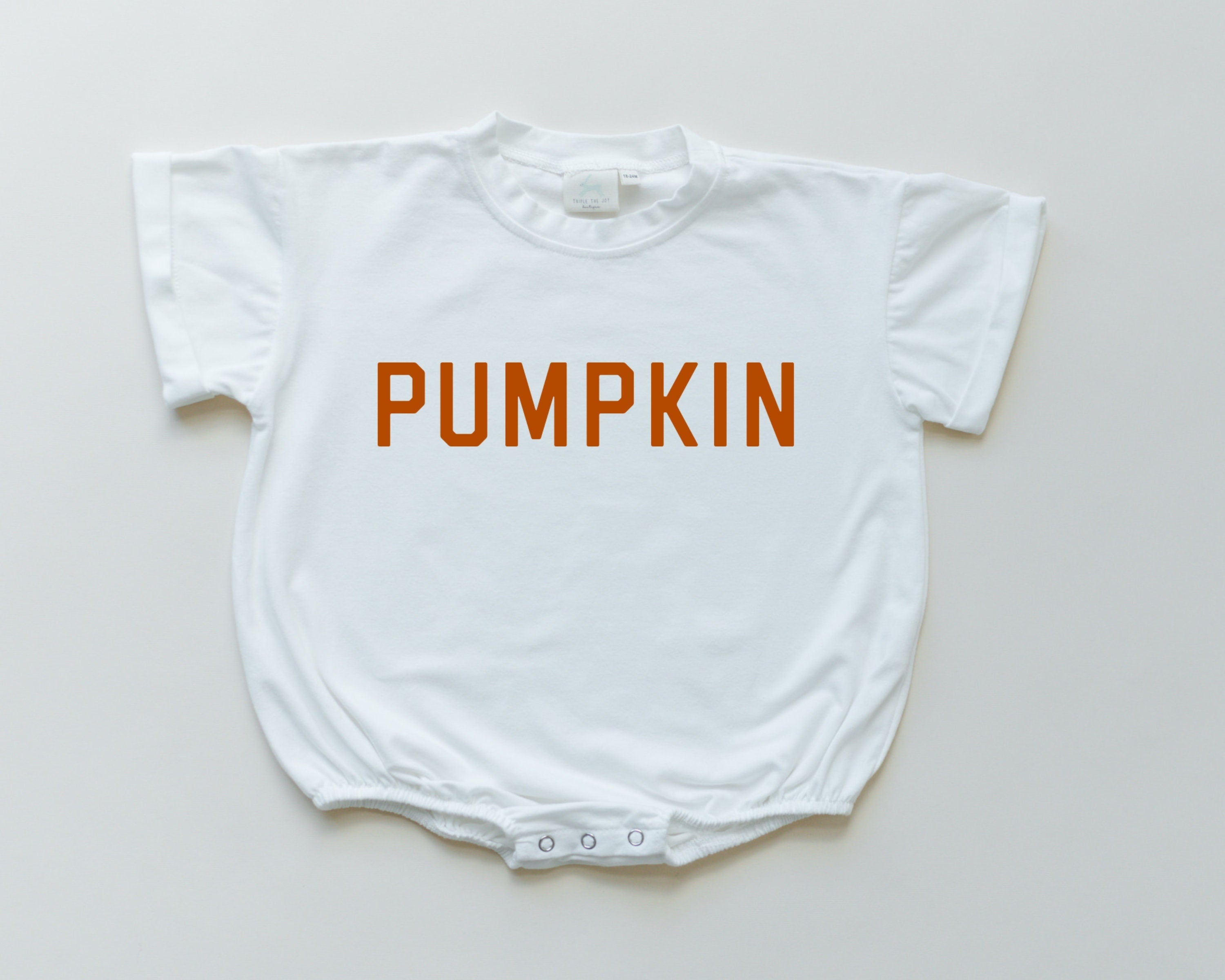 Pumpkin Oversized T-Shirt Romper