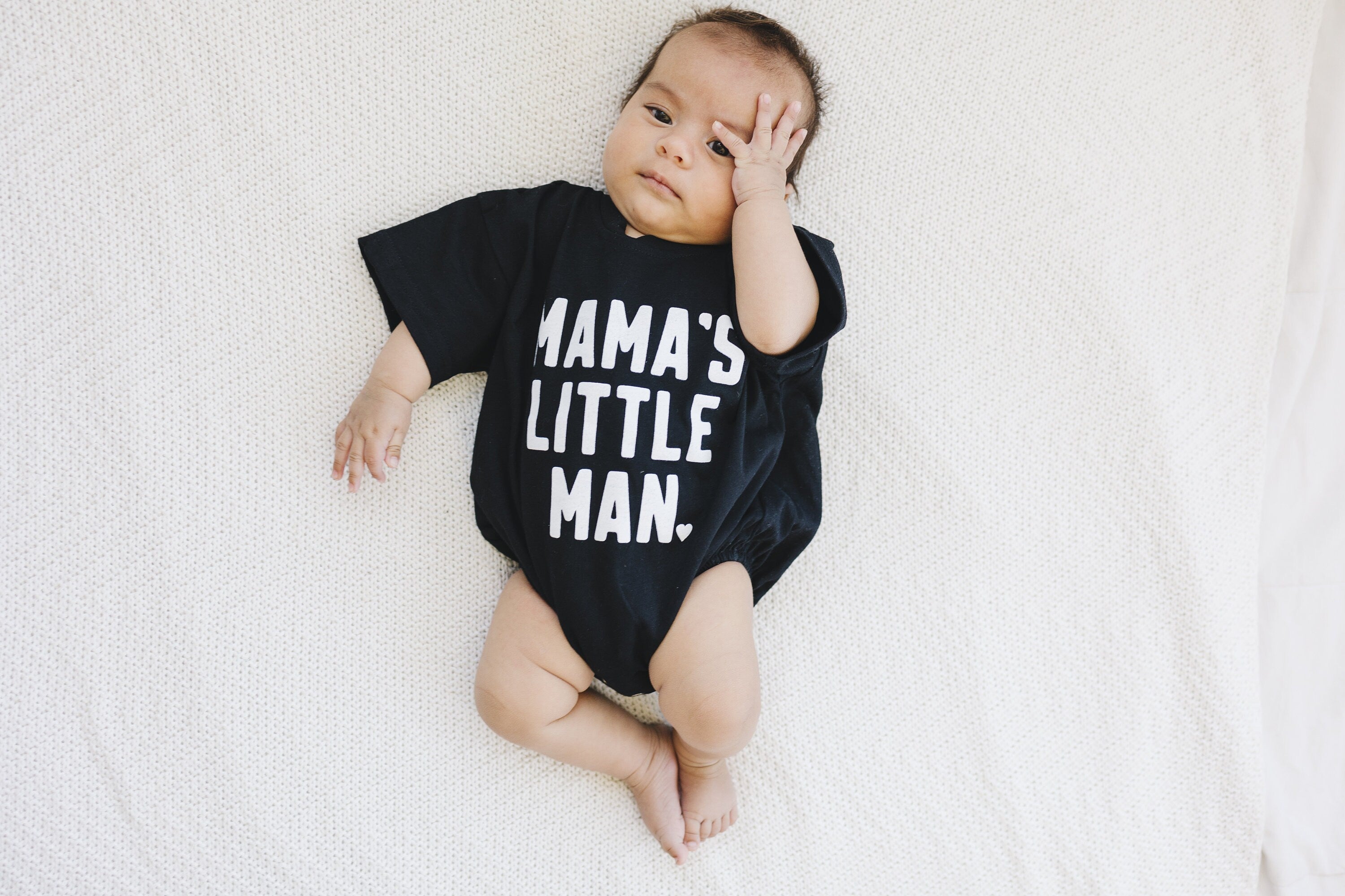 Mama's Little Man T-Shirt Romper - more colors