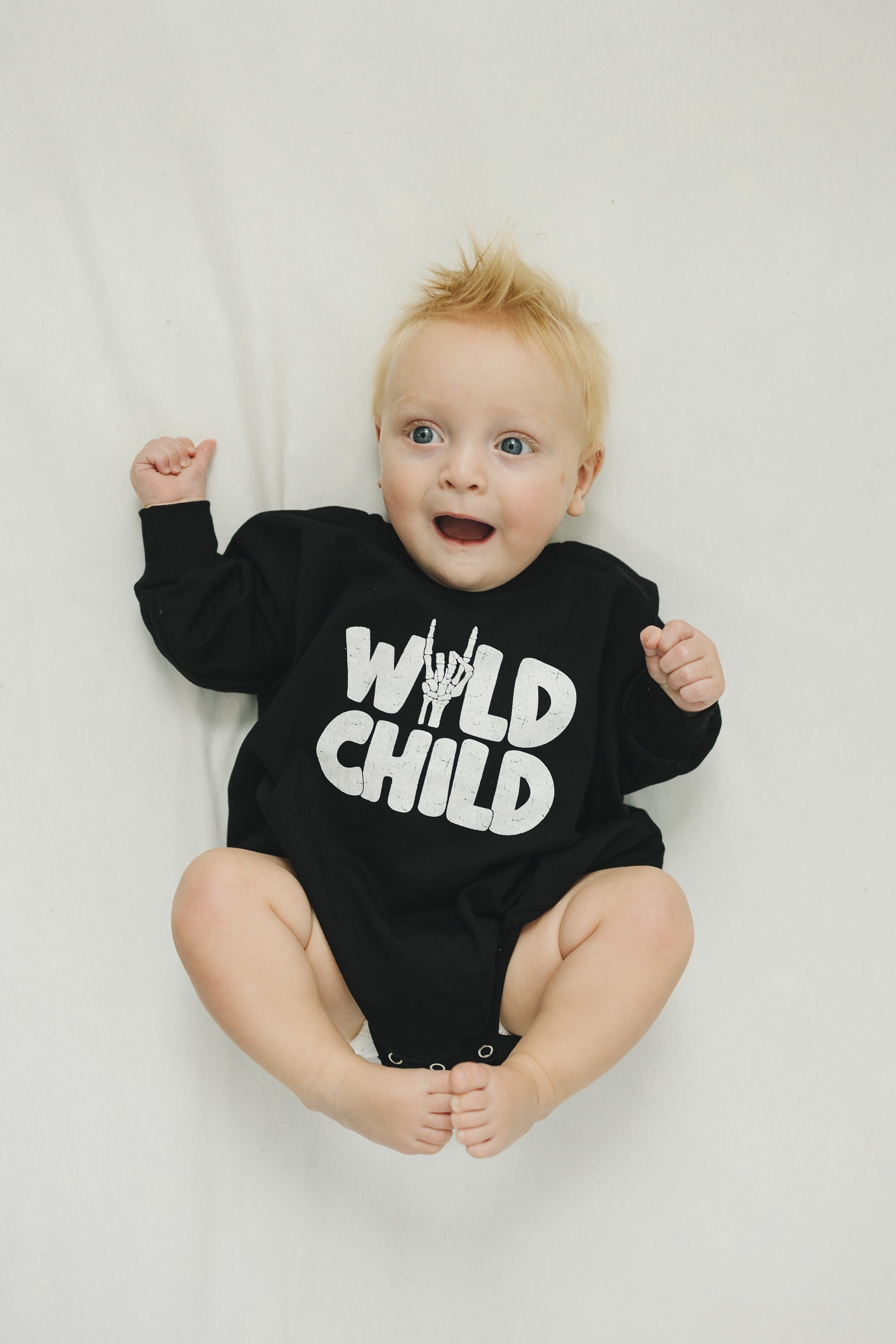 Wild Child Sweatshirt Romper