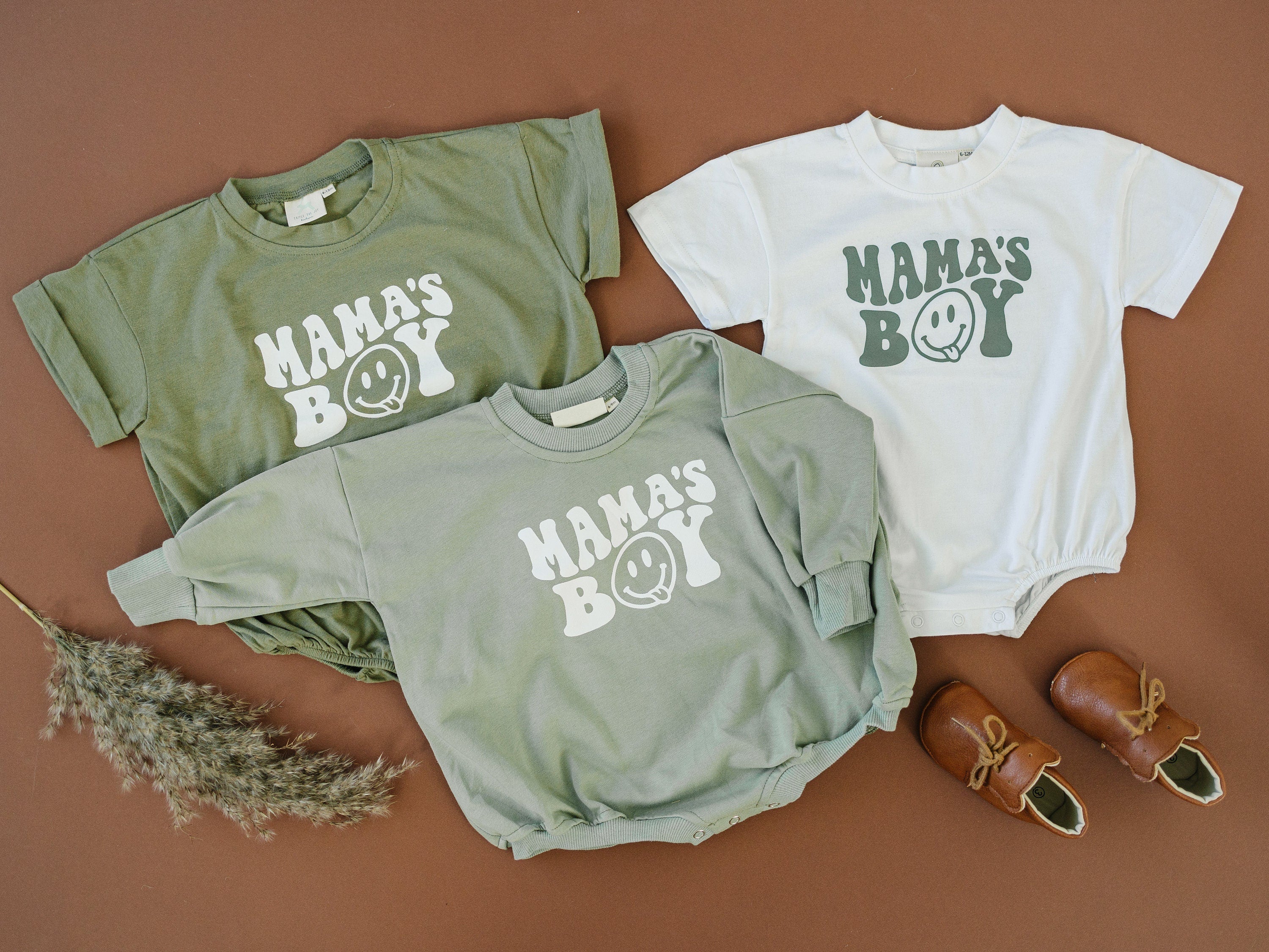 Mama's Boy T-Shirt Romper - more colors