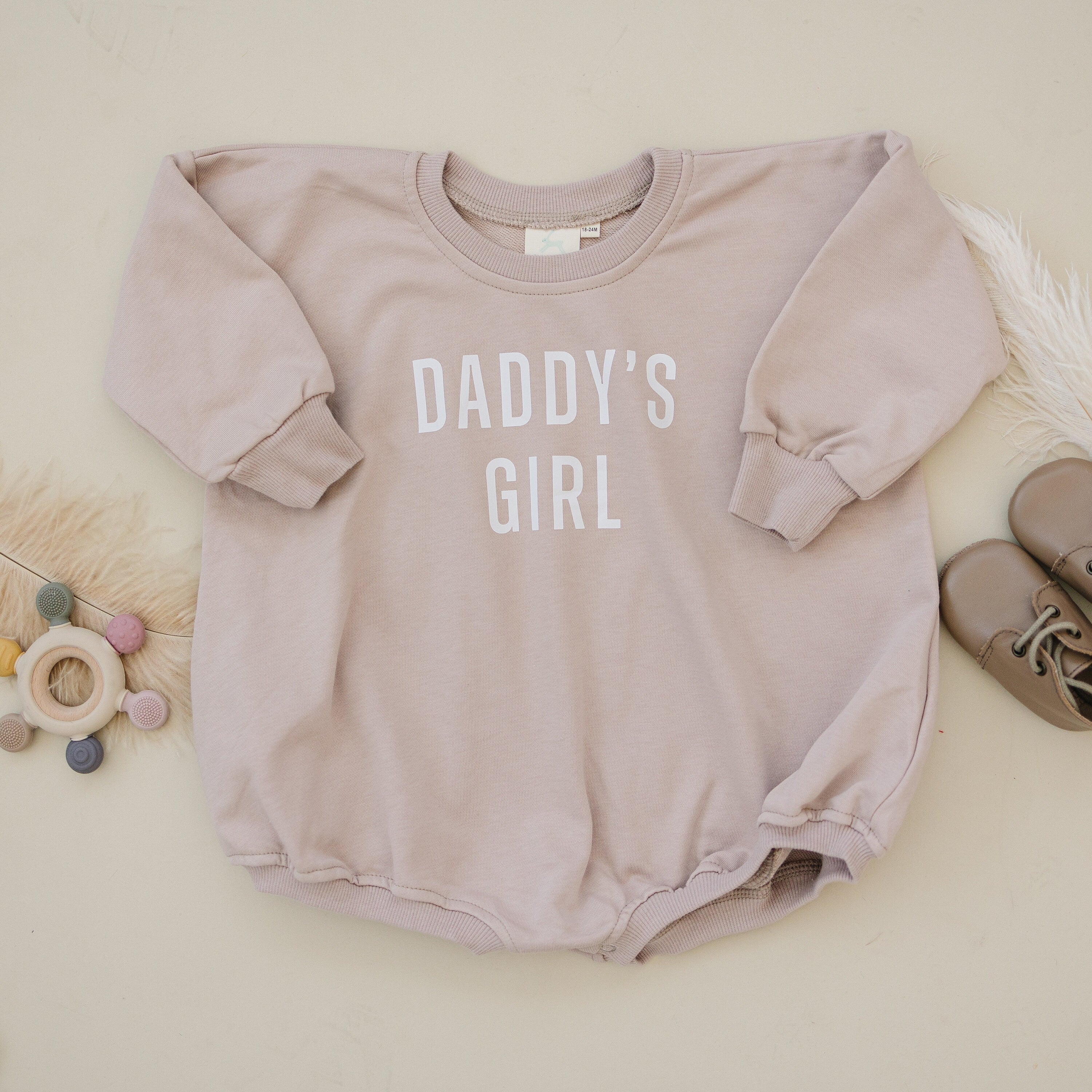 Daddy's Girl Sweatshirt Romper - more colors