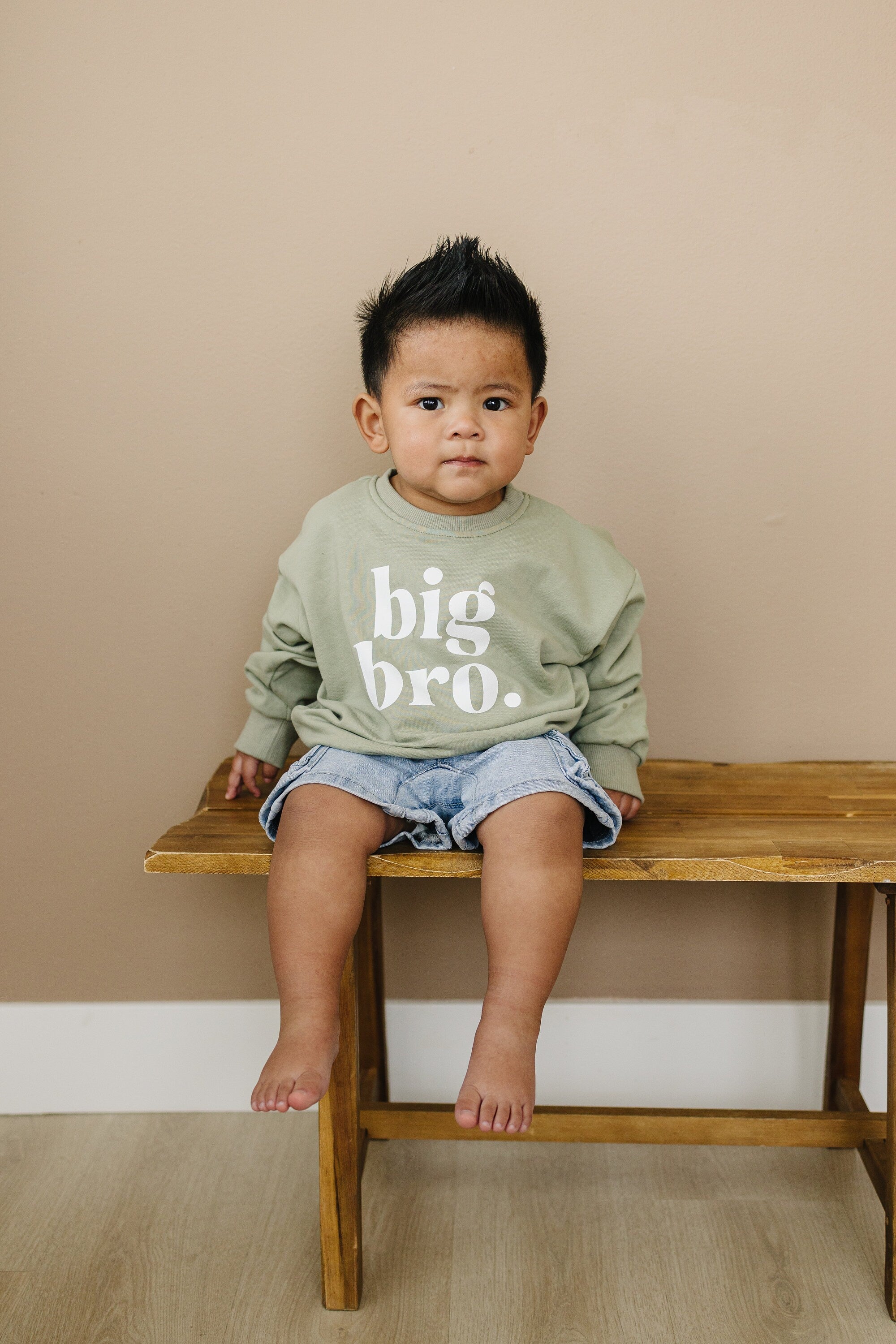 BIG BRO Graphic Crewneck Sweatshirt - Big Brother Sweatshirt - Baby Toddler Boy Clothes - Big Brother Sweatshirt Shirt Outfit Top Crew Neck