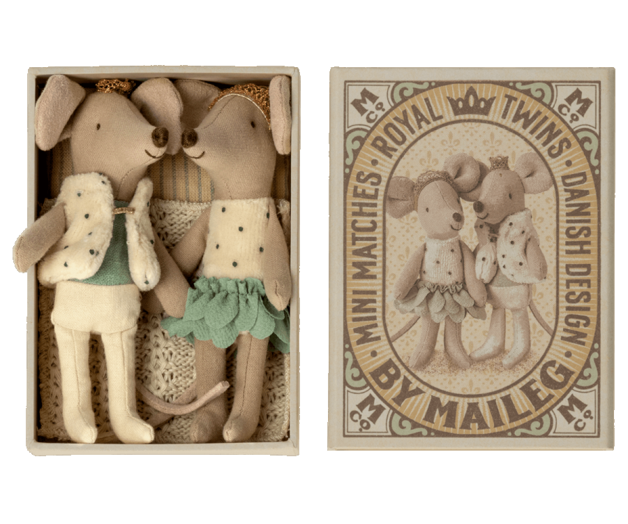Royal Twins, Little Brother & Sister in Matchbox - Mint