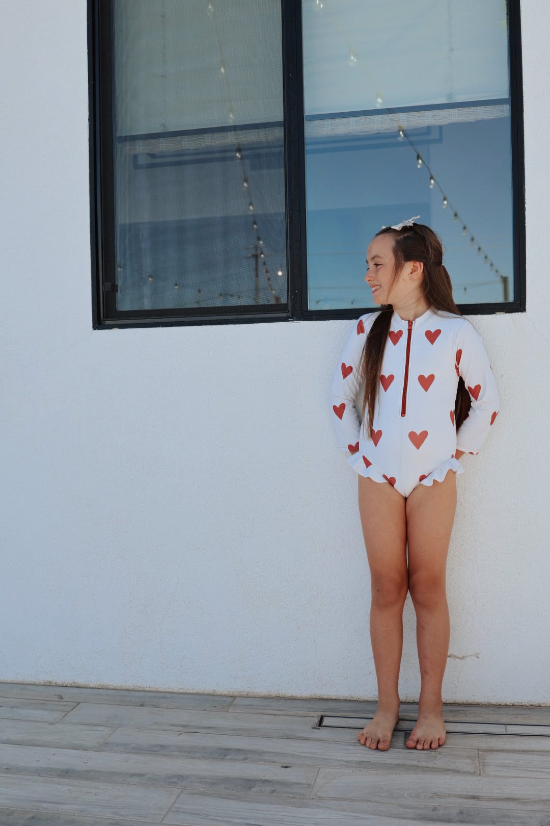 Long Sleeve Swimsuit | Queen of Hearts