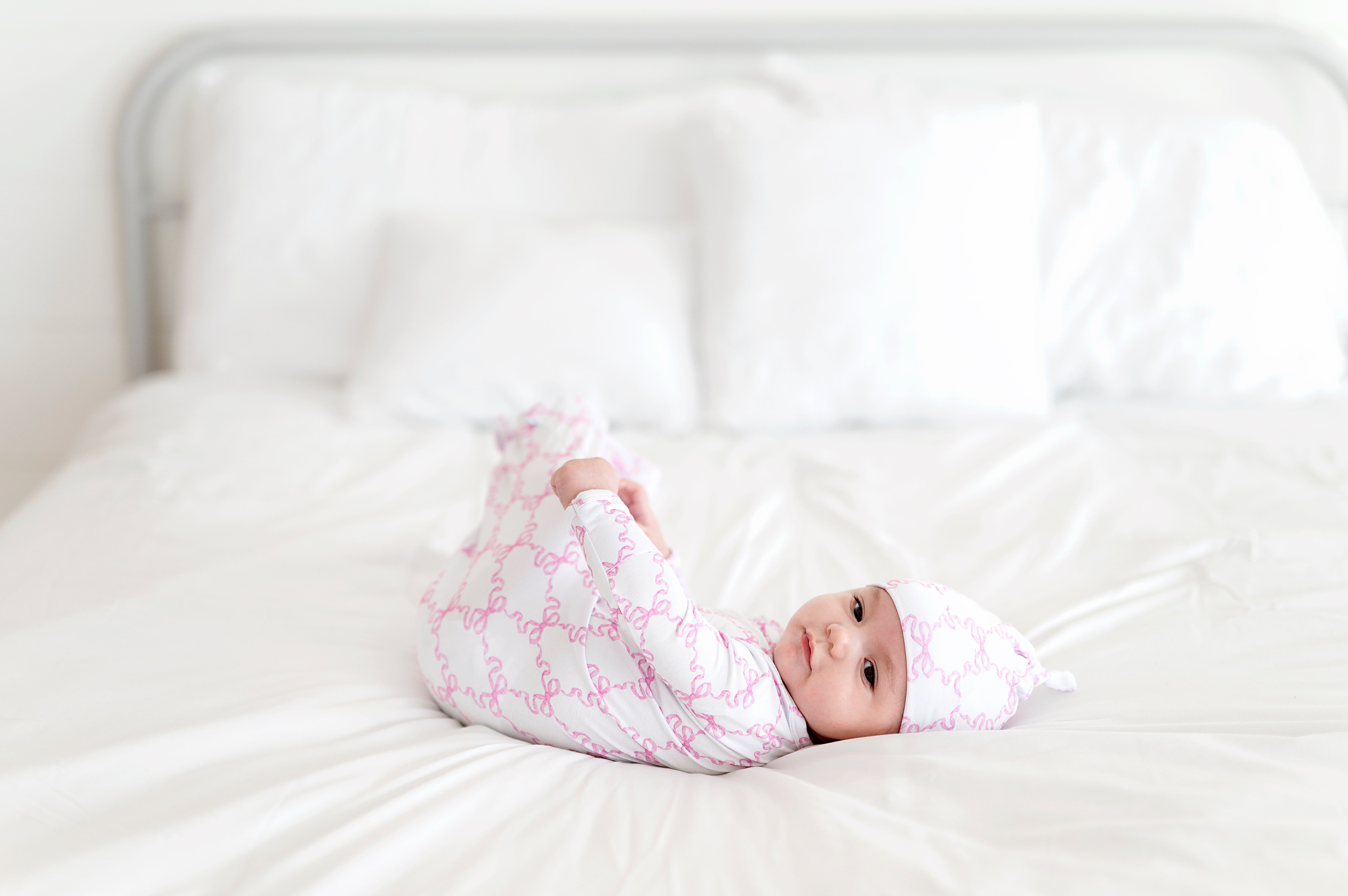 Pink Bow Knotted Gown