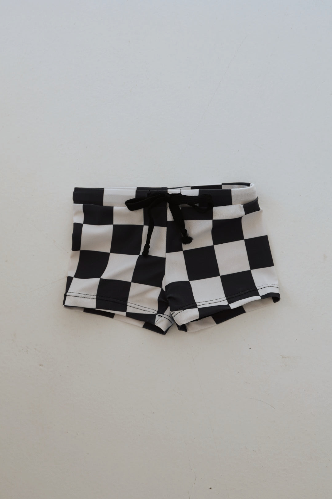 Black Checkerboard  | Euro Swim Short