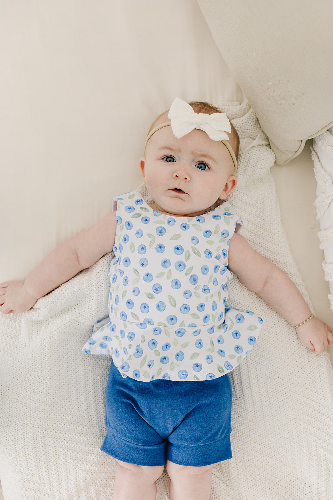 Blueberry Peplum Top