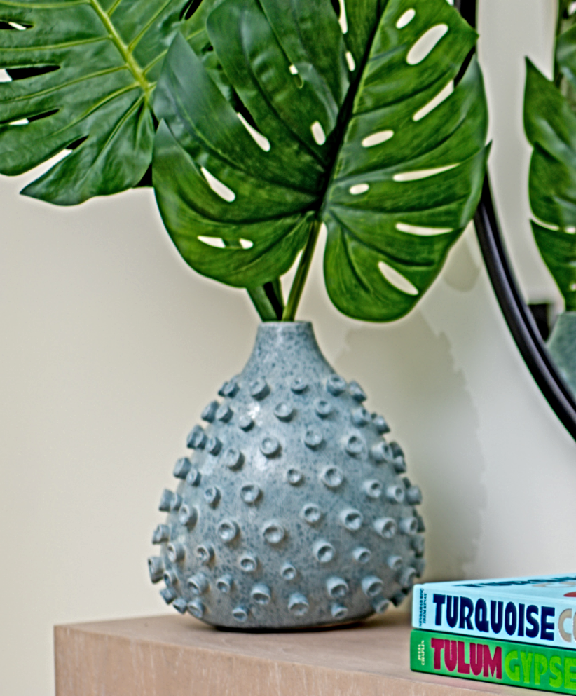Blue/Green Sea Coral Vase - Medium