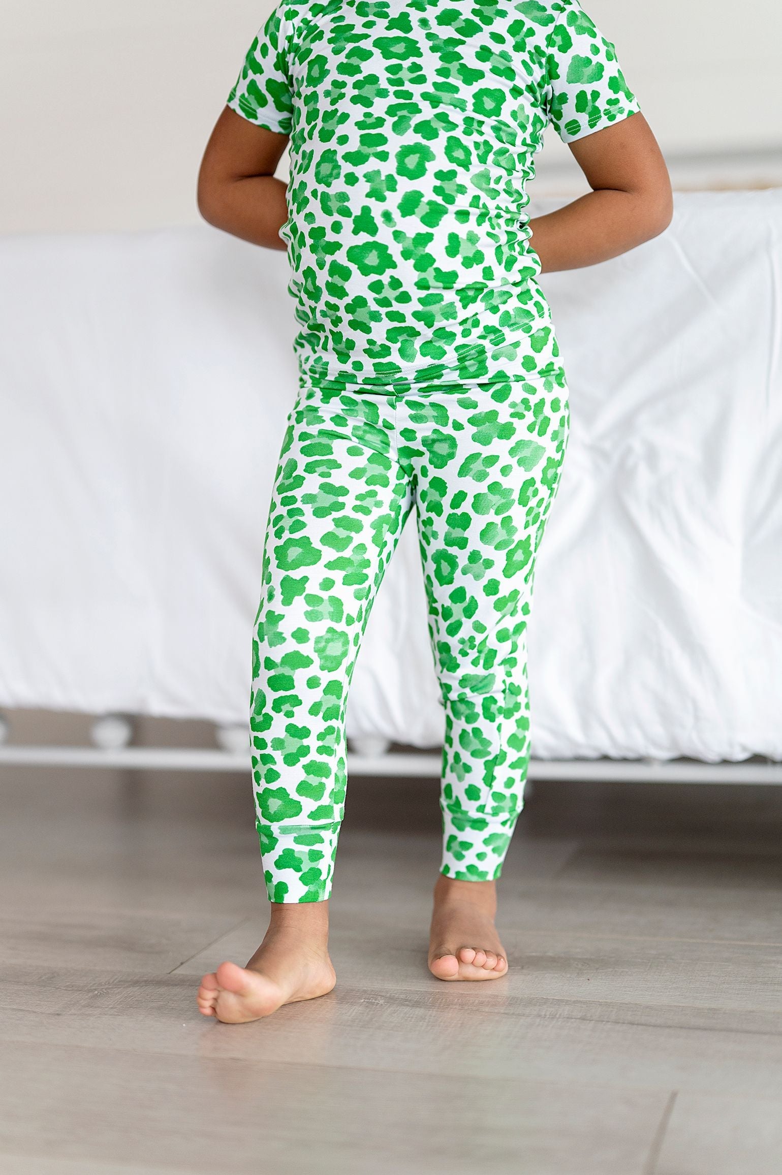 Green Leopard Two-Piece Set