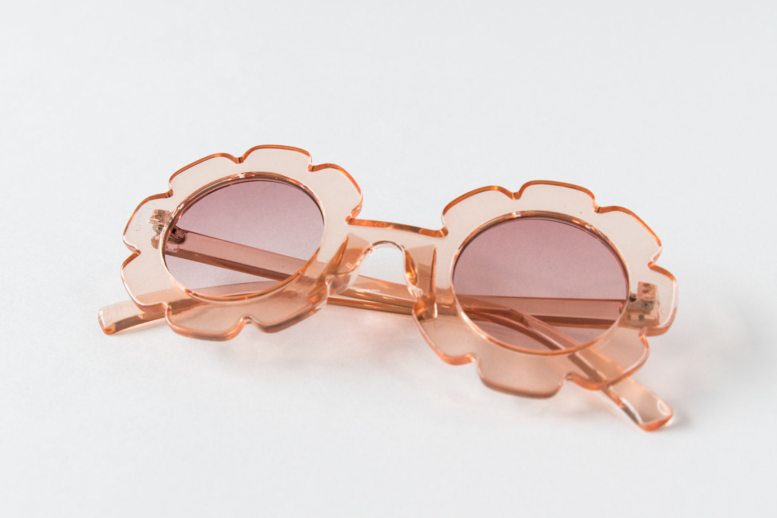 Toddler & Kid Daisy Sunglasses - Clear Peach