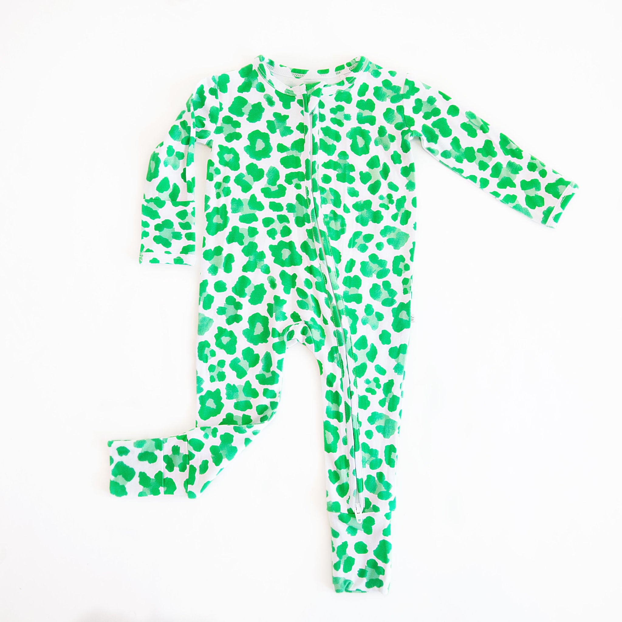 Green Leopard Romper