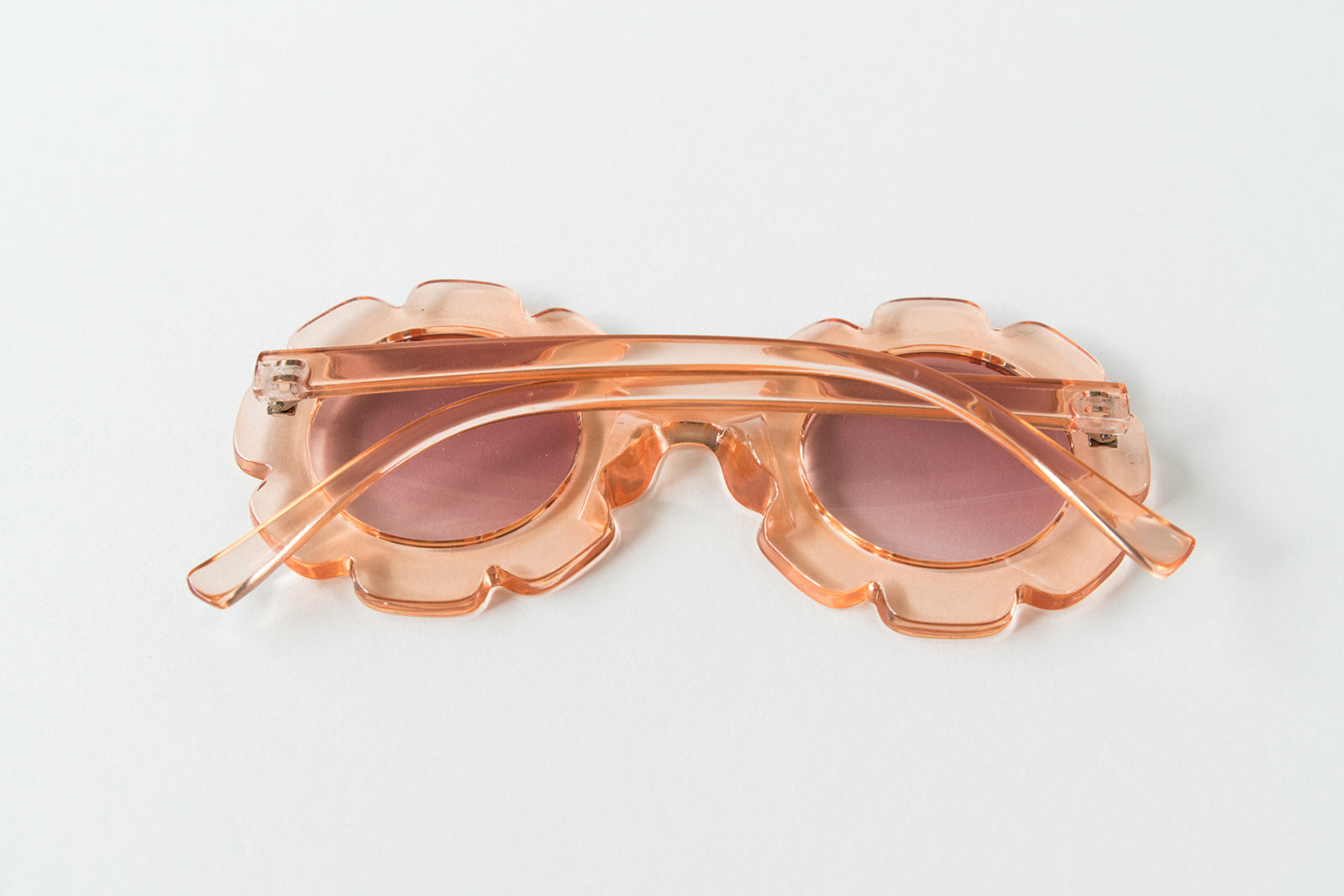 Toddler & Kid Daisy Sunglasses - Clear Peach