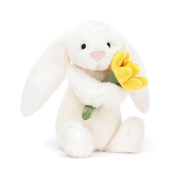 Bashful Bunny - White with Daffodil - Little 7"