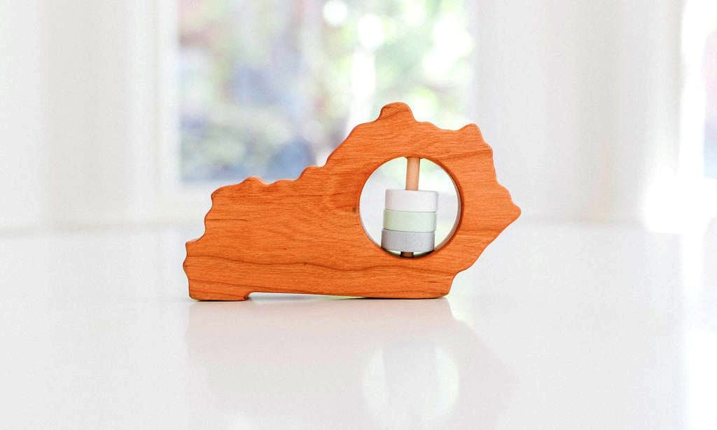 Kentucky State Wooden Baby Rattle™