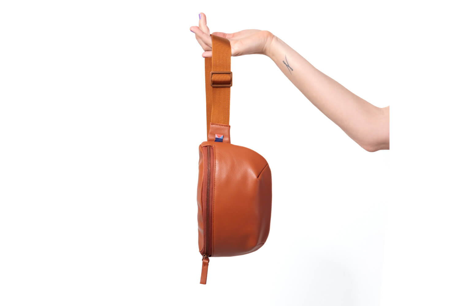 Kibou Mini Vegan Leather Bag - Brown