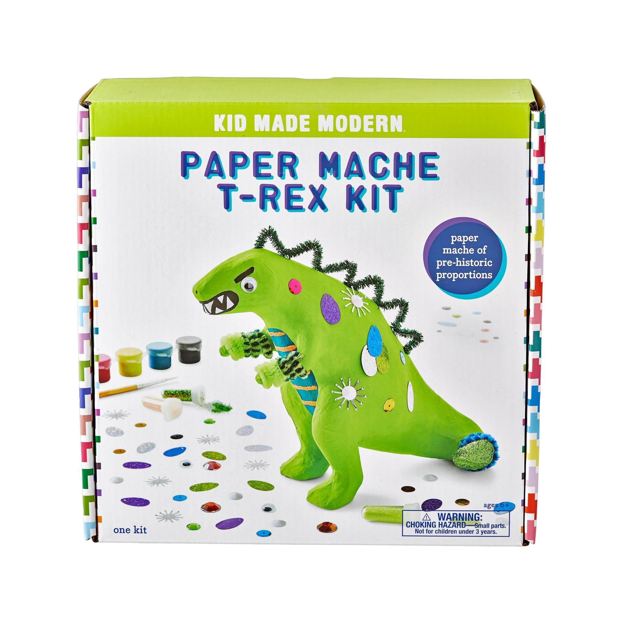 Kid Made Modern Paper Mache T-Rex Kit - Why and Whale