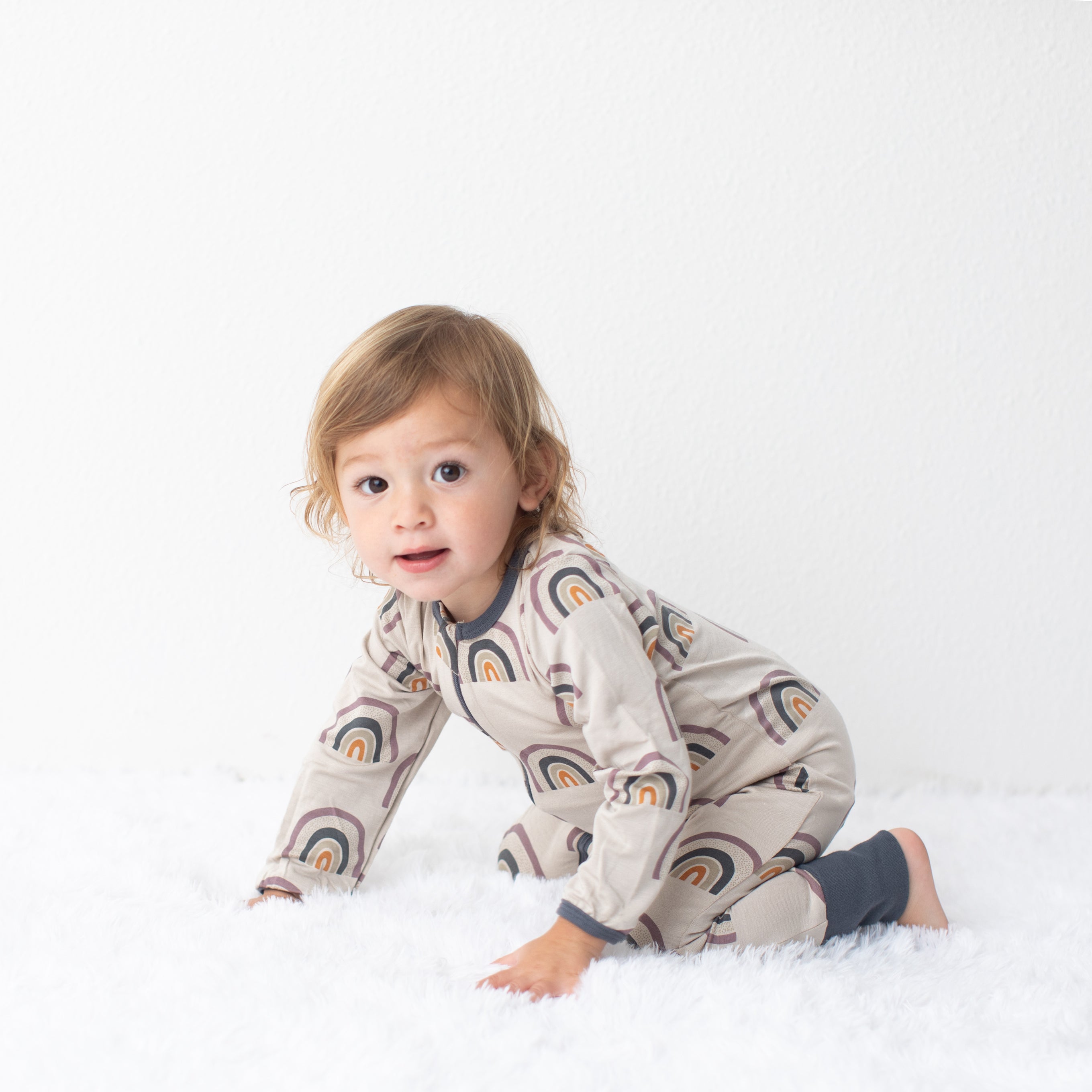 Fall Rainbow Romper