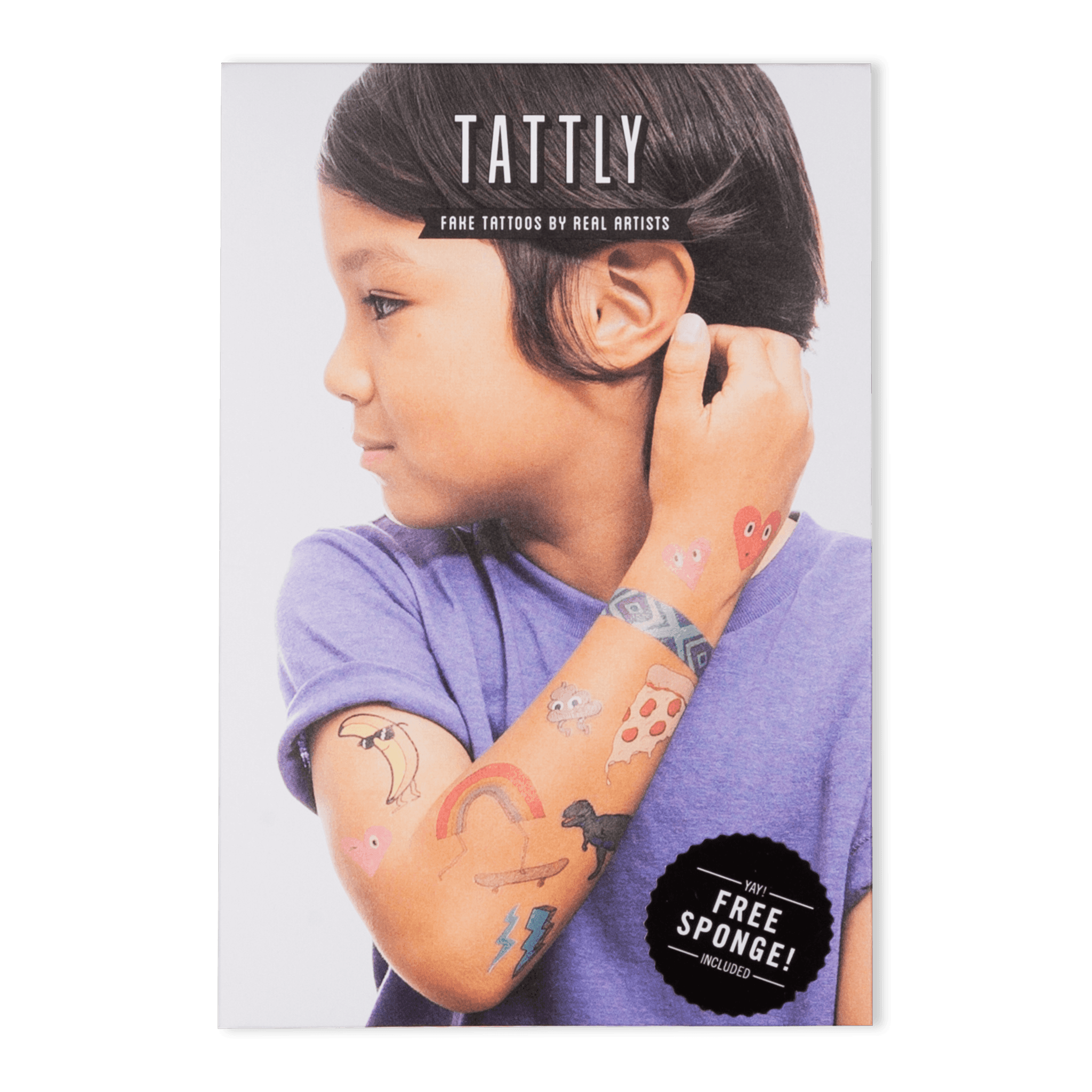 Kids Mix Three Tattoos, Set of 8 - Why and Whale
