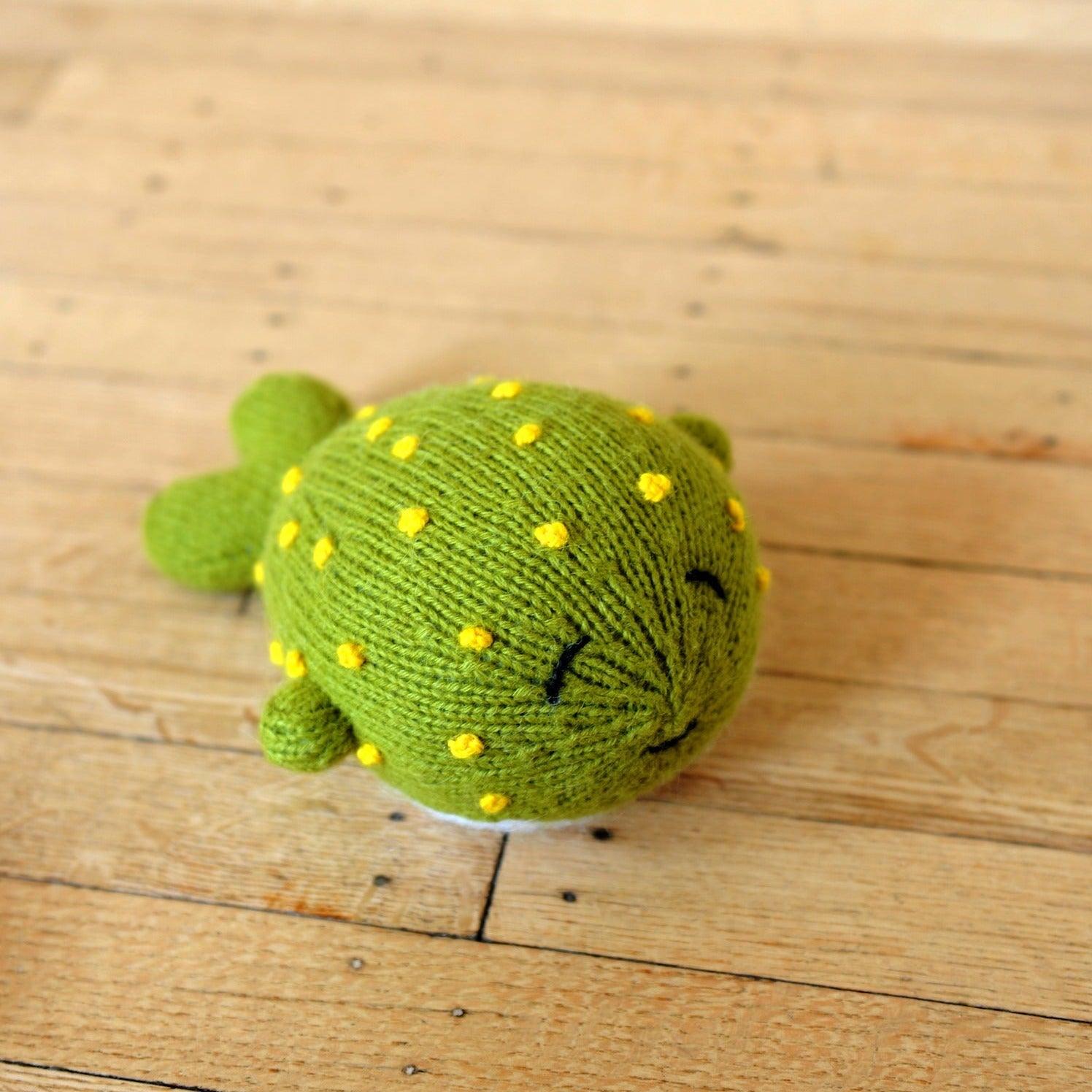 Knit Alpaca Stuffed Blowfish - Why and Whale