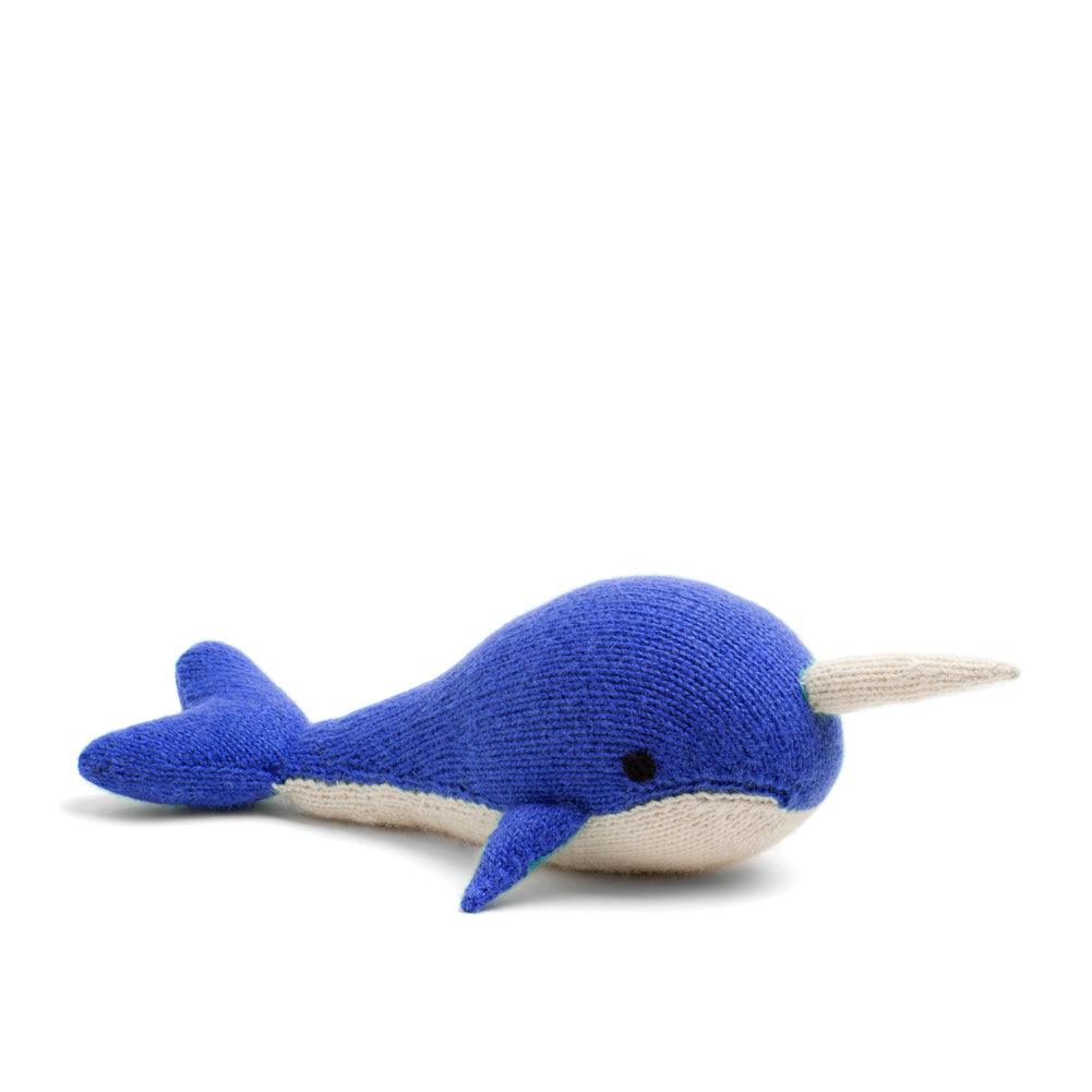 Knit Alpaca Stuffed Narwhal - Why and Whale
