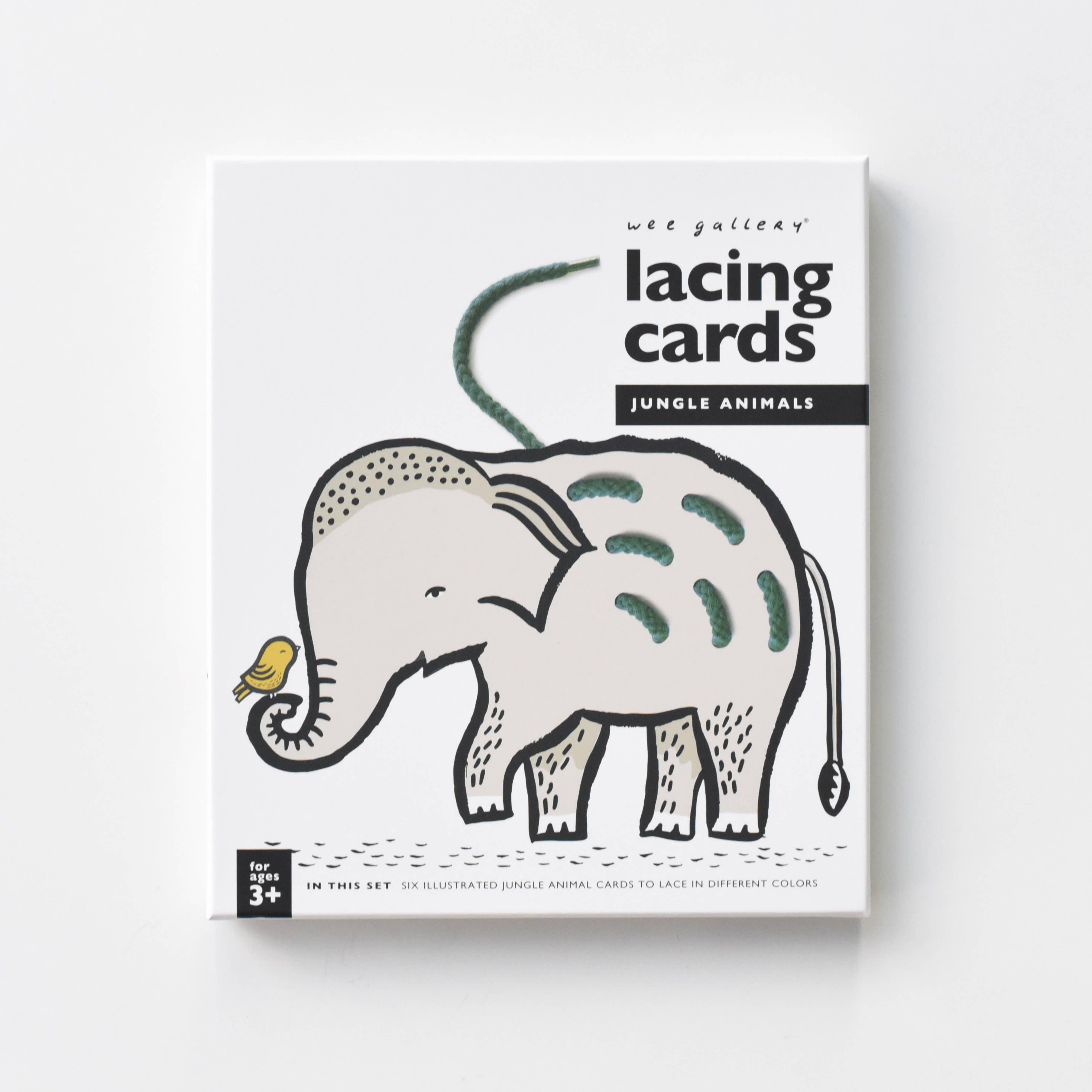 Lacing Cards - Jungle Animals - Why and Whale