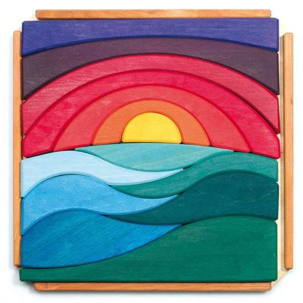 Landscape Wooden Puzzle - Why and Whale