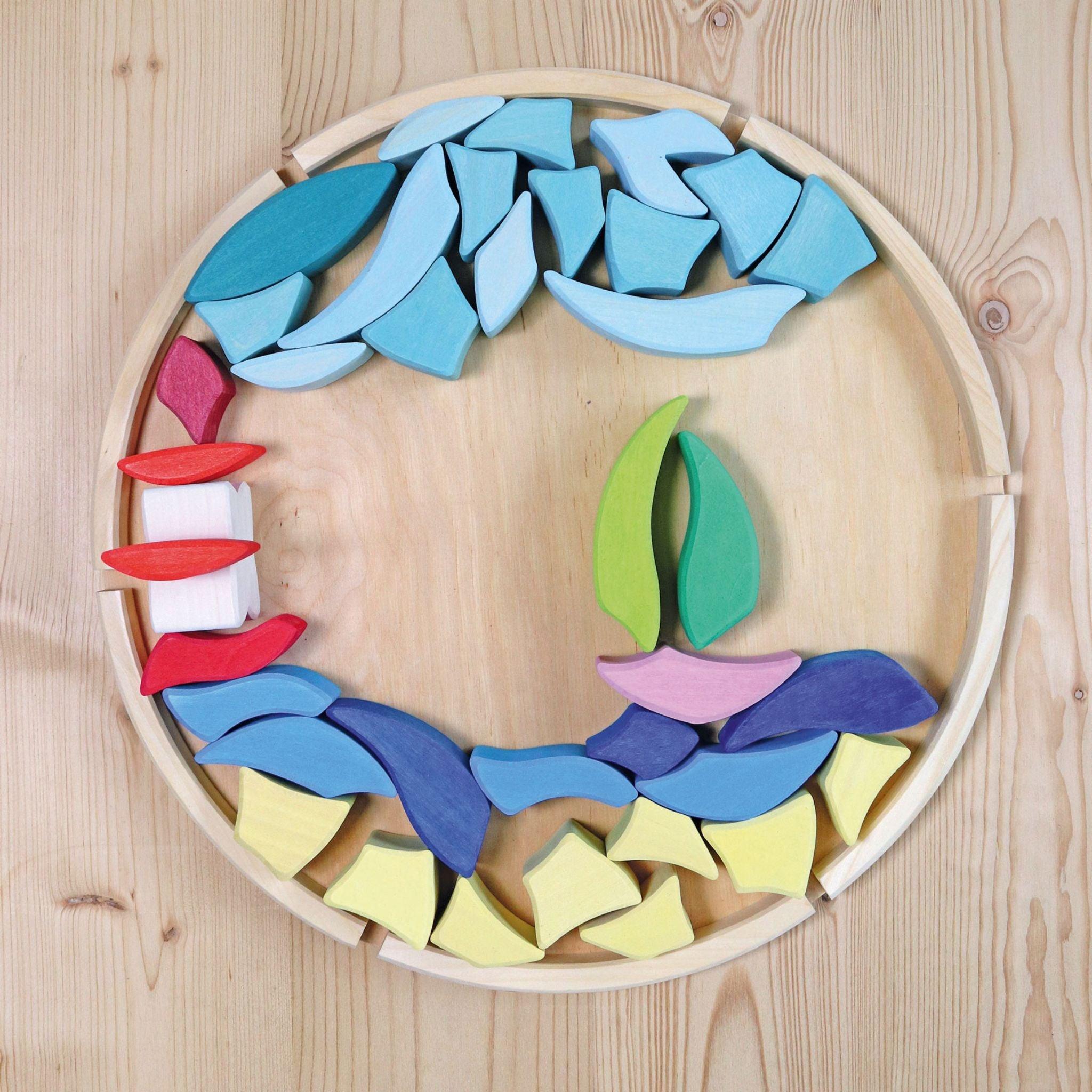Lara Wooden Mosaic Building Set - Why and Whale