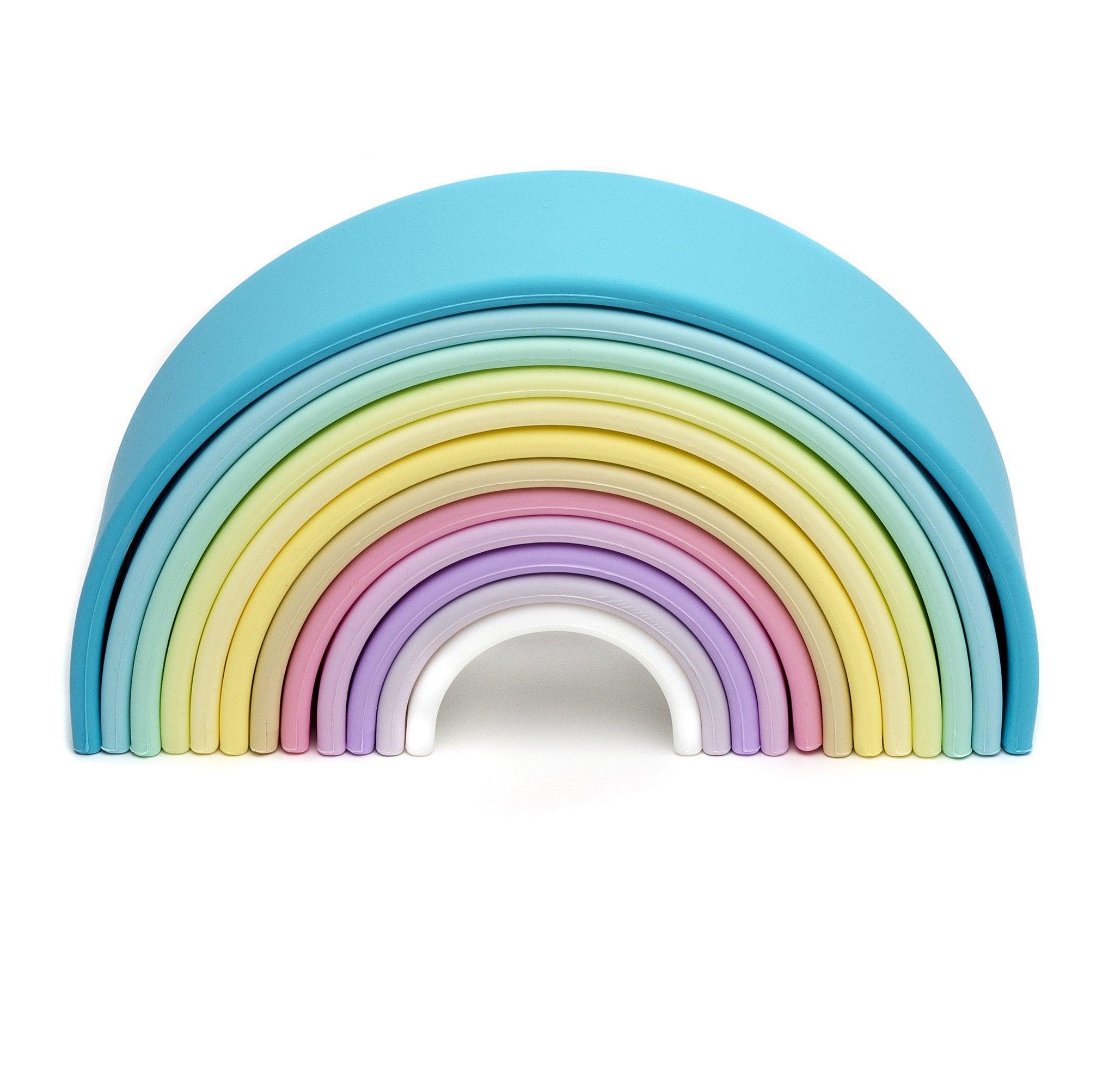 Large Pastel Rainbow Arch Stacker - Why and Whale