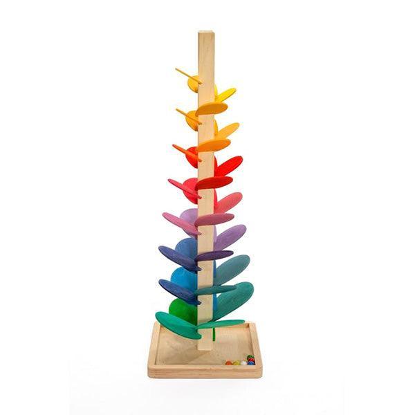 Large Wooden Rainbow Cascading Marble Ball Tree - 72cm - Why and Whale