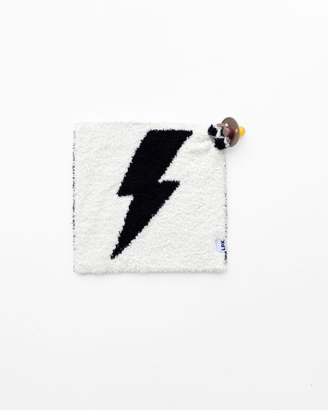 Lightning Bolt Plush Lovey | Black