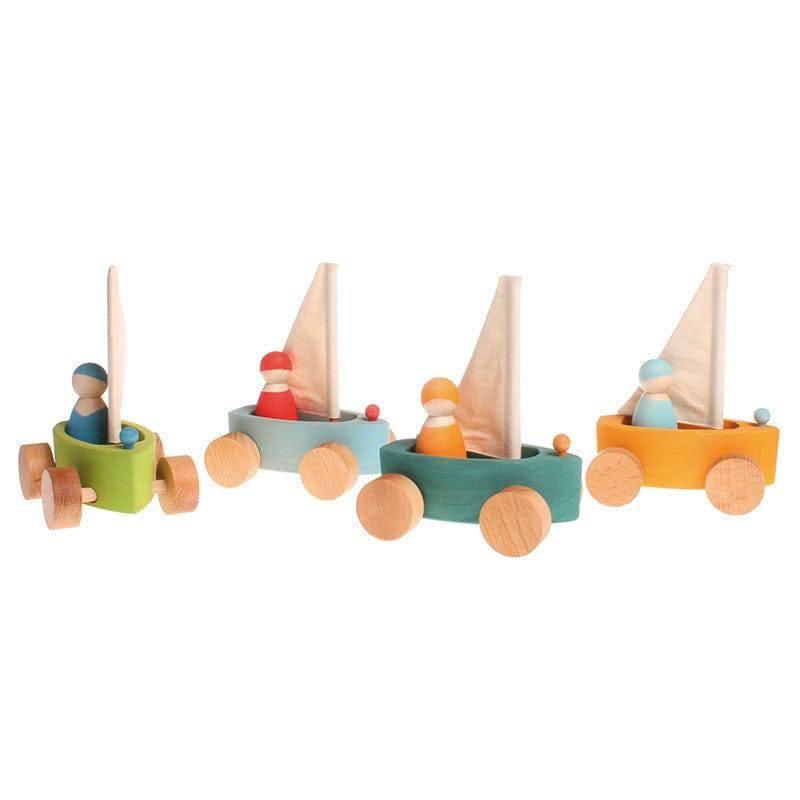 Little Land Yacht - Wooden Toy Sailboat - Why and Whale