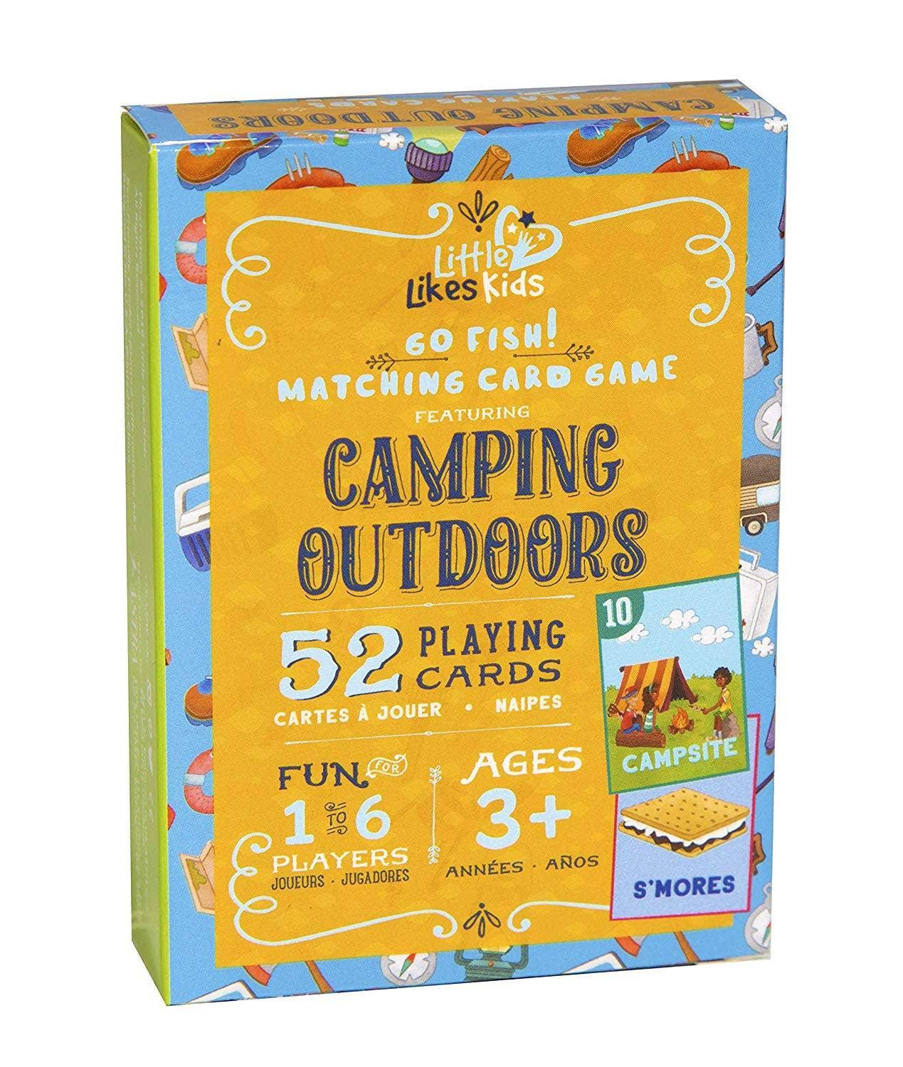 Little Likes Kids Camping Outdoors Go Fish! Playing Cards - Why and Whale